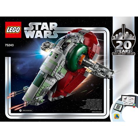 LEGO Slave I 20th Anniversary Edition Set 75243 Instructions Brick