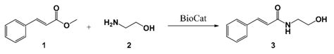 Amidation Of Methyl Cinnamate Using The Biosourced Catalyst Biocat