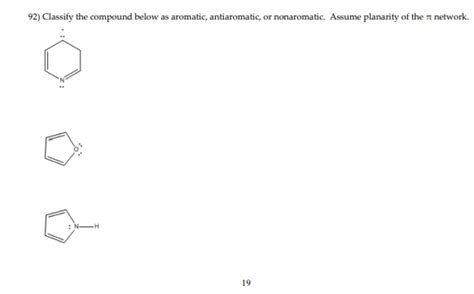 [solved] 92 Classify The Compound Below As Aromatic Ant