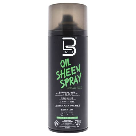 Oil Sheen Spray By L3vel3 For Men 1295 Oz Hair Spray