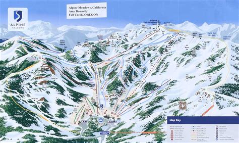 Alpine Meadows Ski Area Trail Map