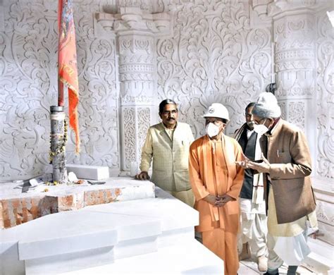 Yogi Adityanath Inspects Ram Temple Construction India News