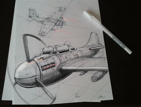 Ww2 Plane Sketch at PaintingValley.com | Explore collection of Ww2 Plane Sketch