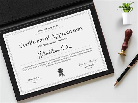 Certificate Template Design || Microsoft Word Certificate V2 by Anjan ...