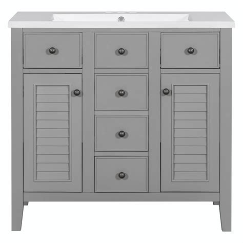 Winston Porter Lenore 35 98 Single Bathroom Vanity With Ceramic Top