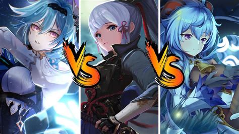 Eula vs Ayaka vs Ganyu Quién es el mejor DPS comparación de