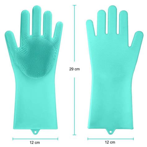 Luva de Silicone Lava Louça Mágica Azul CBRN11469 Commerce Brasil