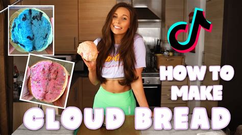 How To Make Tiktok Cloud Bread 3 Ingredient Recipe Youtube