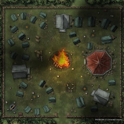 Base Camp [battlemap][oc][30x30] R Battlemaps