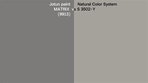 Jotun Paint Matrix Vs Natural Color System S Y Side By Side