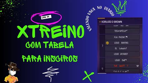 👑xtreino Com Tabela Valendo Uma Vaga Para Diario 🔥cpn Arena ️live Ff On