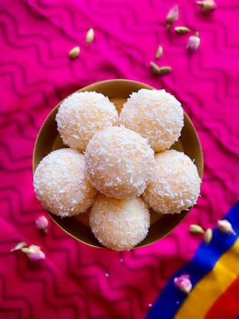 Instant Coconut Ladoo 3 Ingredients And Ready In 10 Minutes