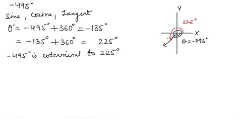 Solvedevaluate The Sine Cosine And Tangent Of The Angle Without