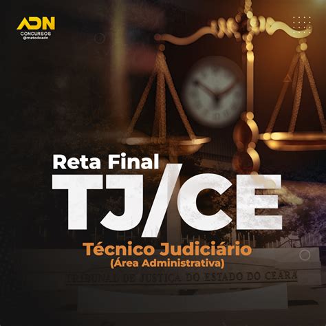 Reta Final Tj Ce T Cnico Judici Rio Rea Administrativa