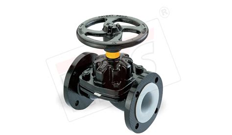 Lined Diaphragm Valve Weir A Type PTFE PFA Lined Diaphragm Valve