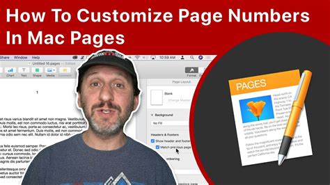 How To Customize Page Numbers In Mac Pages Youtube