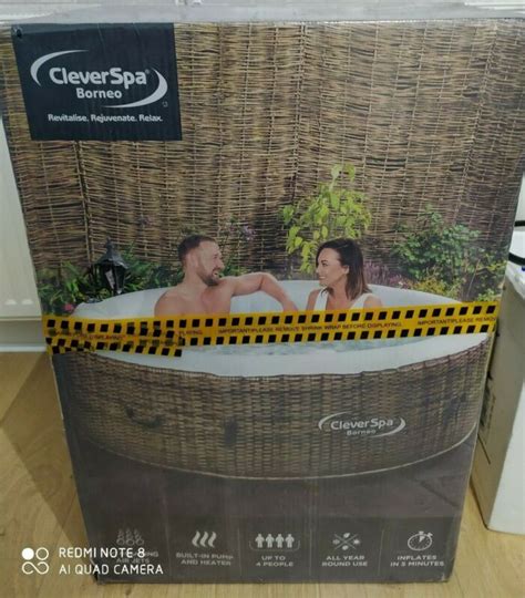 Clever Spa Borneo Inflatable Person Hot Tub New In Box For Sale From United Kingdom