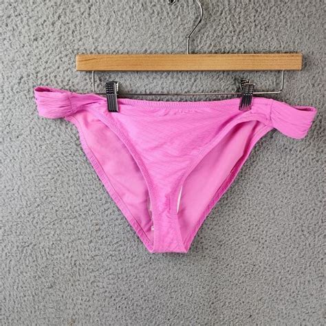 Jessica Simpson Swim Jessica Simpson Pretty In Pique Sideshirred Bikini Bottoms Womens Xl