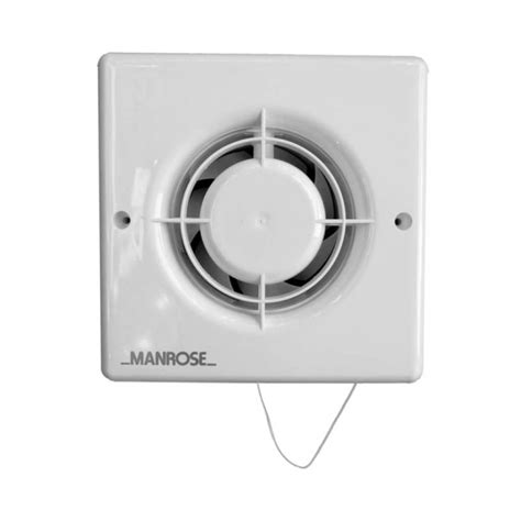 Manrose XF100P 100mm Bathroom Extractor Fan With Pull Cord