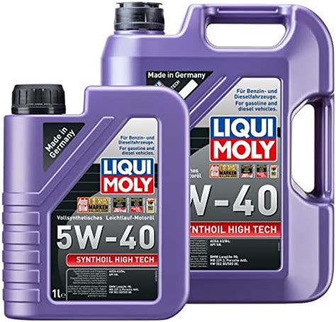 LIQUI MOLY Motoröl Synthoil High Tech 5W 40 5 Liter 1 Liter 6 Liter