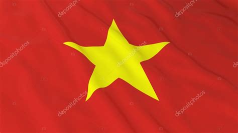 Vietnamese Flag HD Background - Flag of Vietnam 3D Illustration — Stock ...