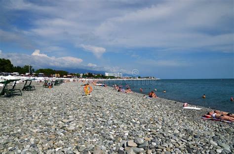 Sochi Russia June 5 2018 Pebble Beach In Imereti Bay Editorial