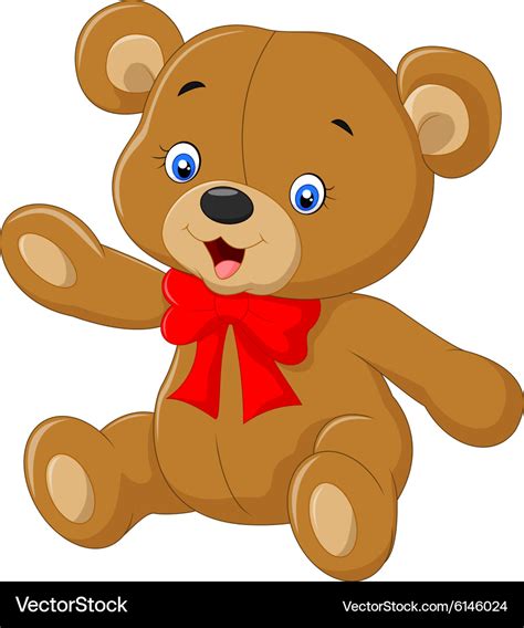 Teddy Bear A Of Cute Cartoon Royalty Free Vector Image