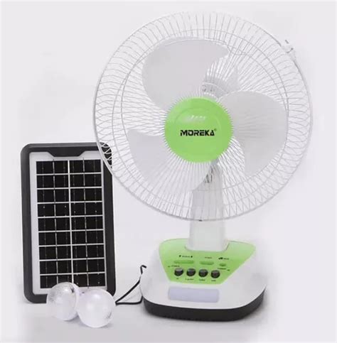 Ventilator Solar Recargable Y Focos De Emergencia Meses sin interés