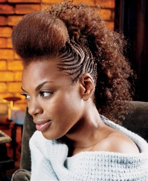 Cornrows Mohawk Hairstyles For Black Women Pictures Of Braided Mohawk