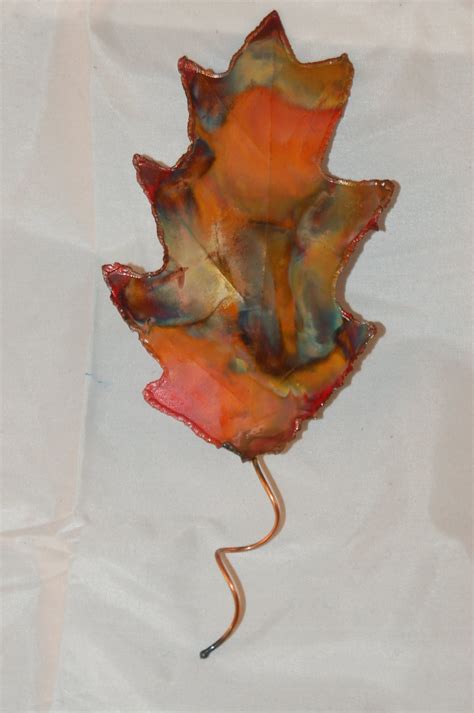 Copper Oak Leaf Wall Decormetal By Donpoffsculptures On Etsy