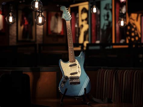 Kurt Cobain’s iconic blue Fender Mustang fetches $4.5 million at auction