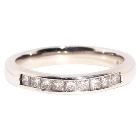 Cartier Baguette Cut Diamond Platinum Eternity Ring At Stdibs