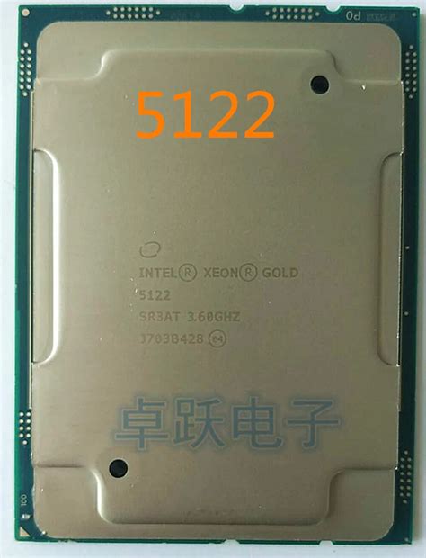 INTEL XEON GOLD 5122 CPU PROCESSOR 4 CORE 3 60GHZ 16 5MB L3 CACHE 105W