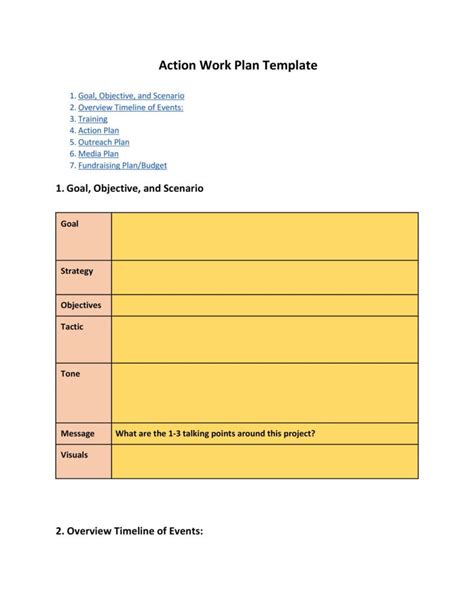 Work Plan - 40 Great Templates & Samples (Excel / Word) ᐅ TemplateLab