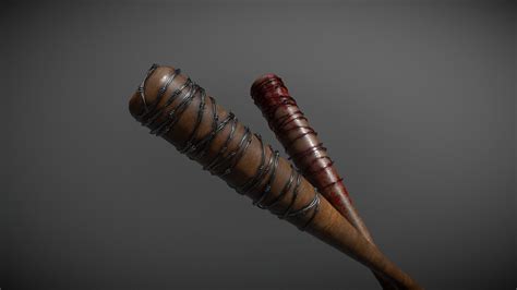 Lucille Negan S Bat The Walking Dead Download Free 3d Model By Kingy [cb43ae8] Sketchfab