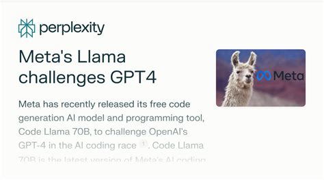 Meta S Llama Challenges GPT4