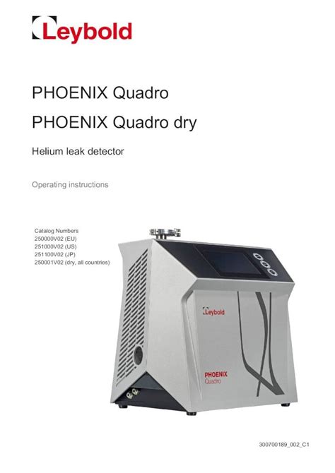 Pdf Phoenix Quadro Phoenix Quadro Dry Ideal Vacuum Shipment