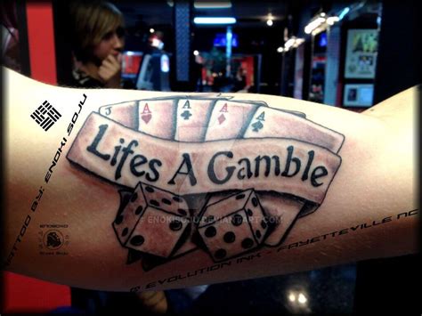 15+ Best Life's A Gamble Tattoo Design Ideas For Men