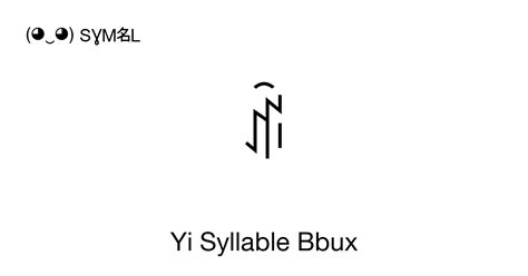 ꁭ Yi Syllable Bbux Unicode Number U A06d 📖 Symbol Meaning Copy And 📋