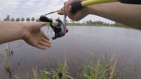 Pond Fishing Spawning Bass Youtube