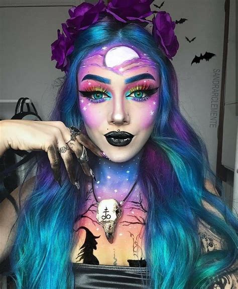 Night Sky Makeup 🌙 Halloween Makeup Inspiration Halloween Makeup