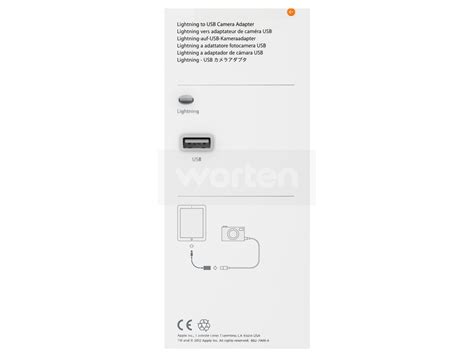 Adaptador APPLE MD821ZM/A (iPad - Lightning - USB - 1 Porta - Branco ...