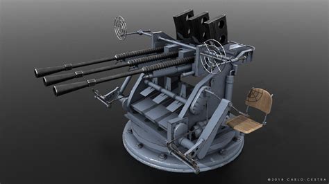 3d Model Type 96 25mm Gun Turbosquid 1260104