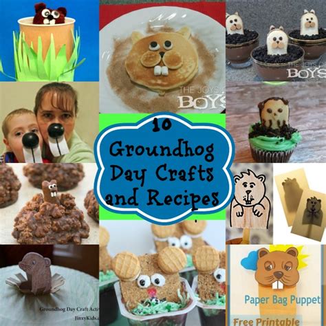 10 Groundhog Day Crafts and Recipes Roundup - The Joys of Boys