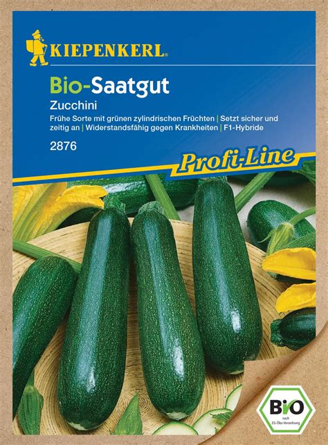 Kiepenkerl BIO Zucchini F1 Dunja Der Gartenjunge