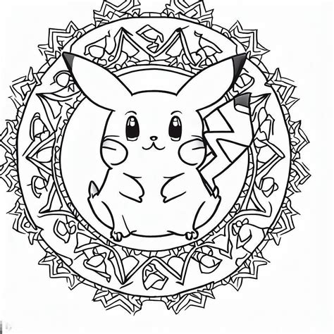 Kolorowanka Mandala Rysuje Pikachu Pobierz Wydrukuj Lub Pokoloruj