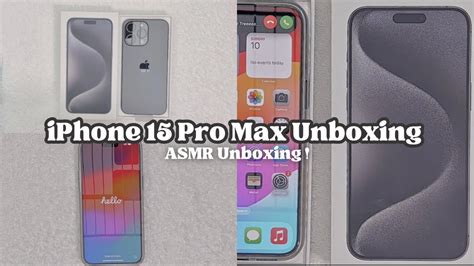 Iphone 15 Pro Max Unboxing Asmr Unboxing Aesthetic Unboxing Youtube