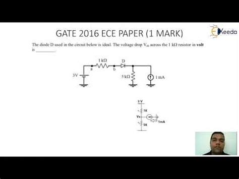 Solving Diode Numericals 5 Concept Of Diode GATE Analog Electronic