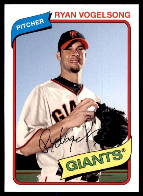 2012 Topps Archives Ryan Vogelsong Baseball Card San Francisco Giants