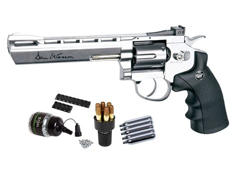 Dan Wesson 6 CO2 BB Revolver Kit Silver Air Guns Pyramyd Air